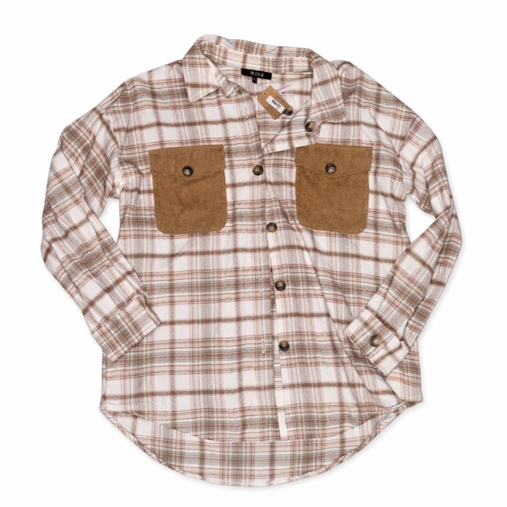 NWT Mine Plaid Shacket